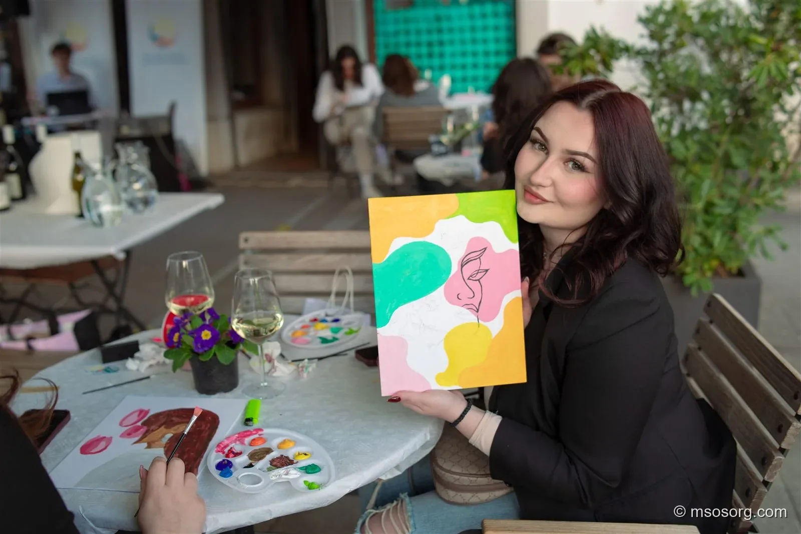 Paint & Wine at Sunset